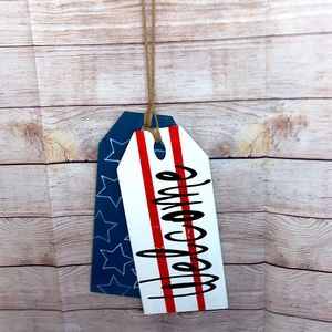 Patriotic Welcome Tags for Door